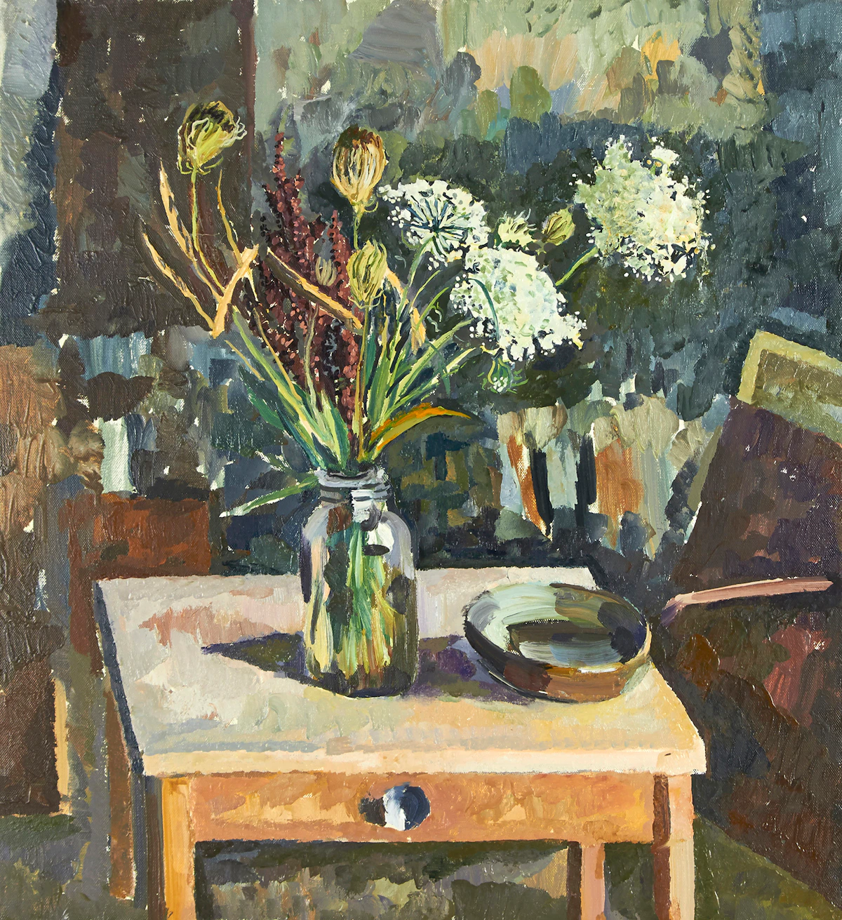 John Anderson, Floral Still Life, oil on canvas, 2005
