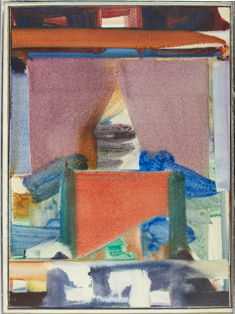 John Anderson, Two Works, both acrylic on paper, 1975 - view 3