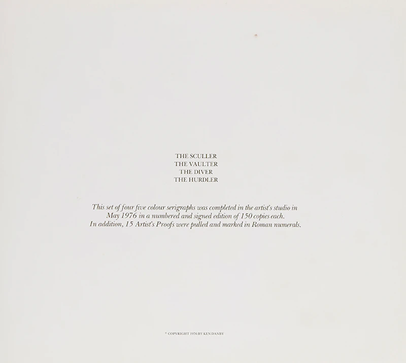 Kenneth Danby, Olympic Serigraphs, serigraphs, 1976 - view 2