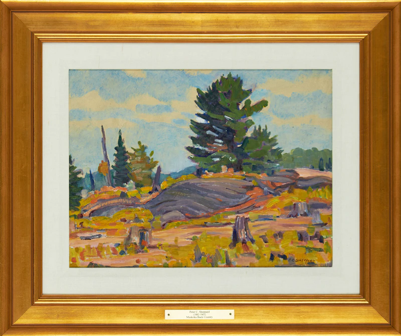 Peter Clapham Sheppard, Muskoka Back Country, oil on board - view 2