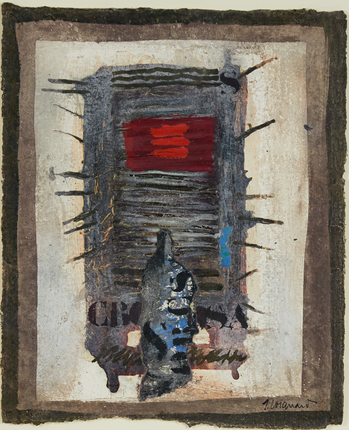James Coignard, Sans titre, mixed media on paper, circa 1980