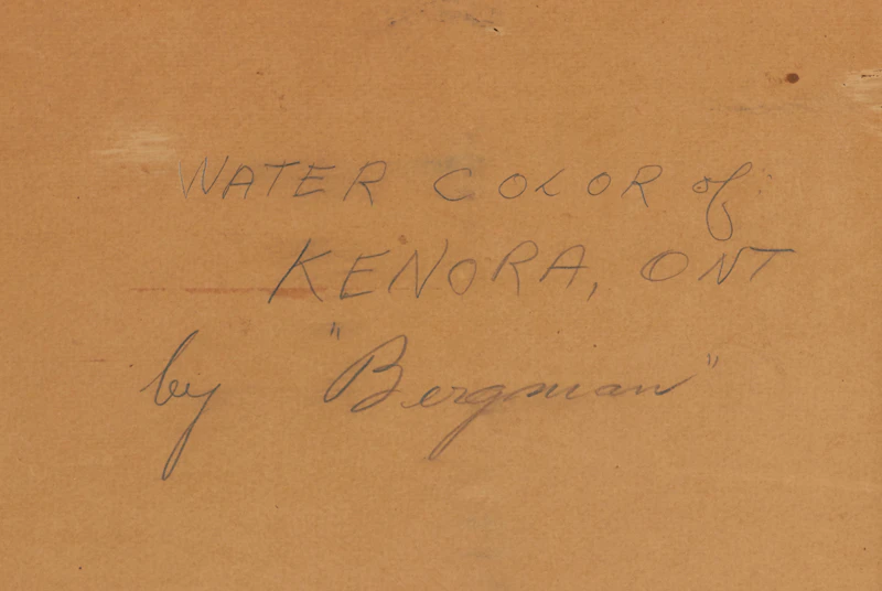 Henry Eric Bergman, Kenora, Ontario, watercolour - view 3