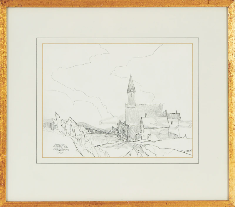 Joachim George Gauthier, Claremont, pencil drawing, 1975 - view 2