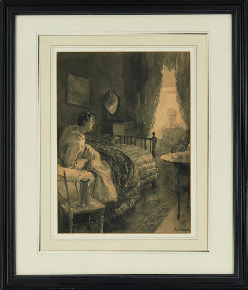 Henry Sandham, Apparation, watercolour - view 2