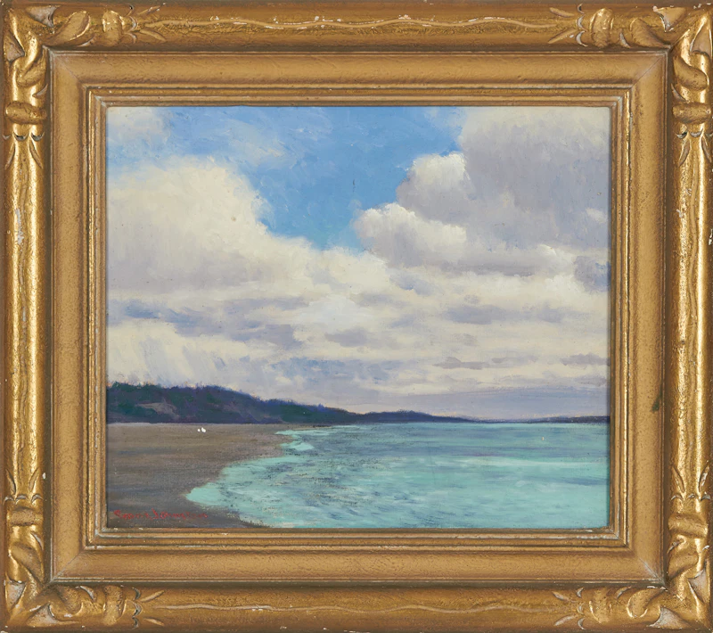 Frank Hans Johnston, Weather Breezing, oil on board - view 2