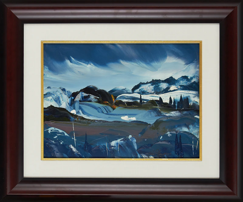 René Gagnon, Paysage au Quebec, oil on board - view 2