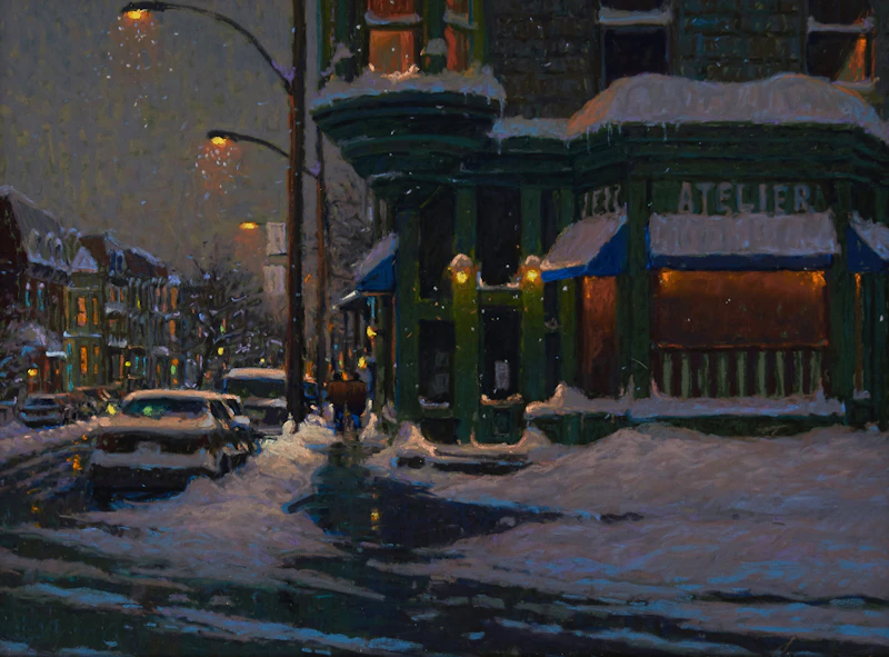 Nuit Rue Cherrier by Richard Savoie