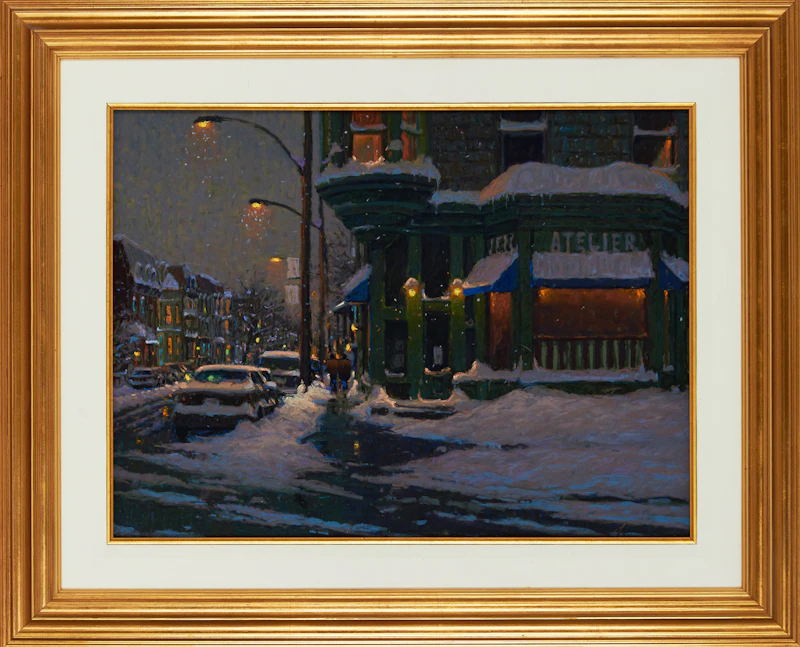 Richard Savoie, Nuit Rue Cherrier, pastel - view 2