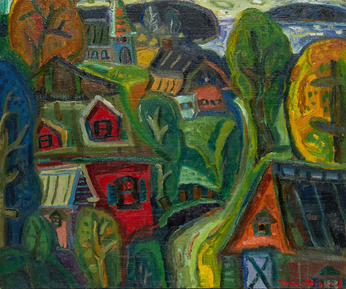 Pierre Bédard, Charlevoix dans l’oeil, oil on canvas, 2010