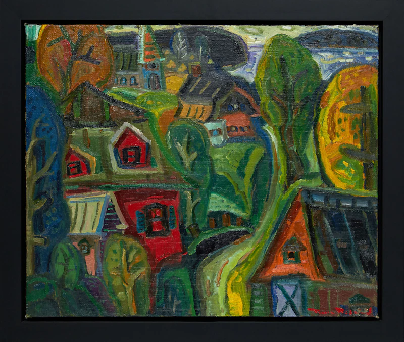 Pierre Bédard, Charlevoix dans l’oeil, oil on canvas, 2010 - view 2