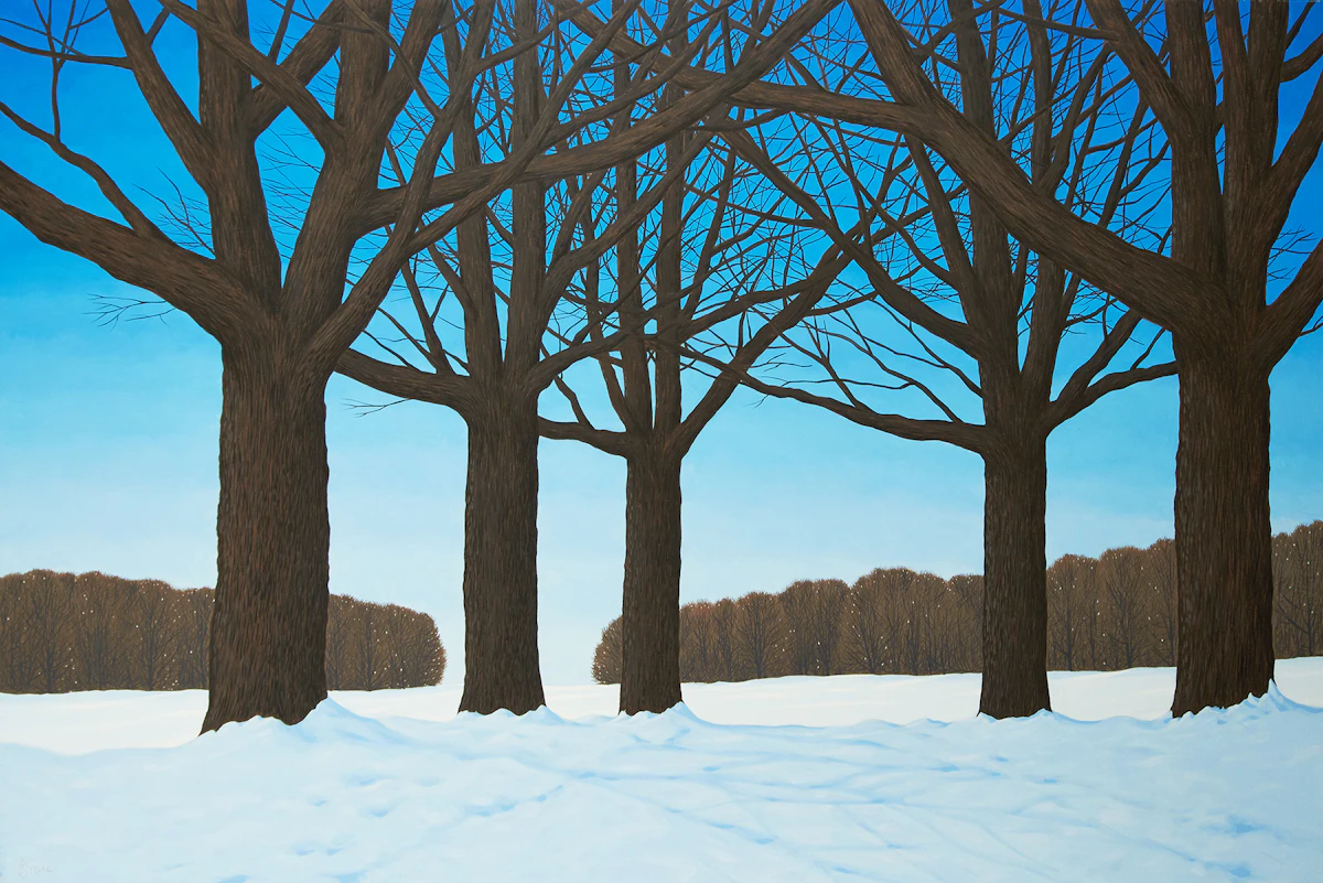 Philip Sybal, Towards the Clearing, oil on canvas