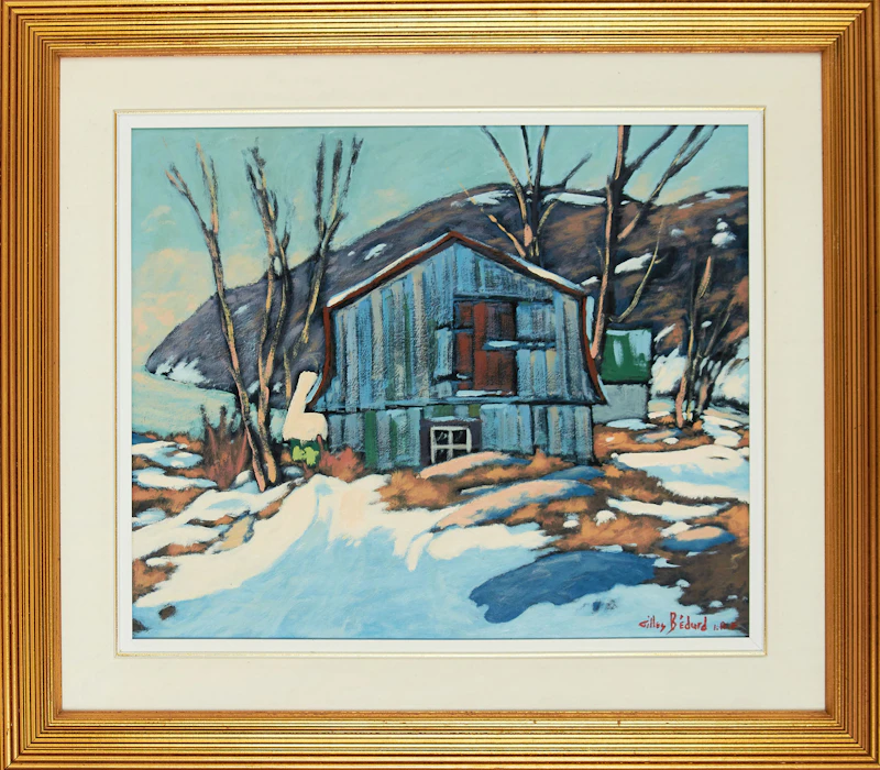 Gilles Bedard, Un rêve d’hiver doux, acrylic on board, 1995 - view 2