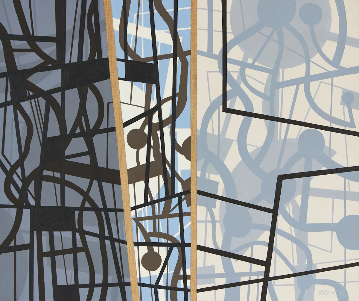 Jean-Paul Jérôme, Rempart de la tour sud, acrylic on canvas, 1976