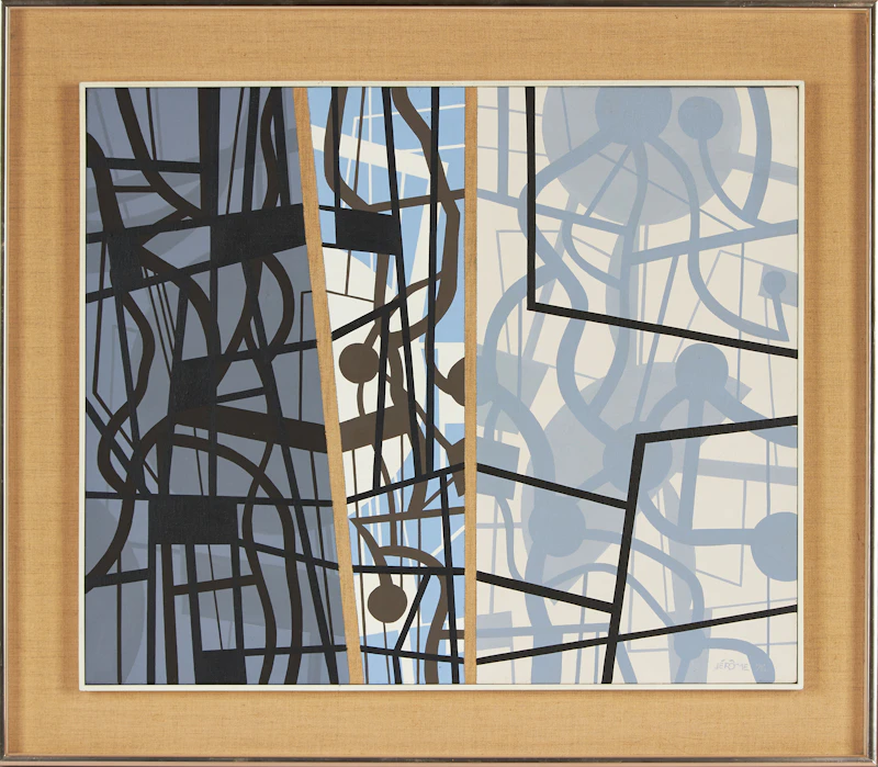 Jean-Paul Jérôme, Rempart de la tour sud, acrylic on canvas, 1976 - view 2