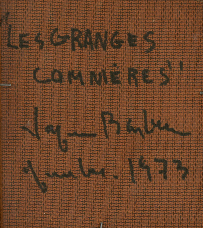 Jacques Barbeau, Les granges commères, acrylic on board, 1973 - view 3