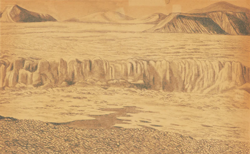 Unknown Artist, Studies of Baffin and Ellesmere Islands, 25 charcoals on paper, 1934 - view 5