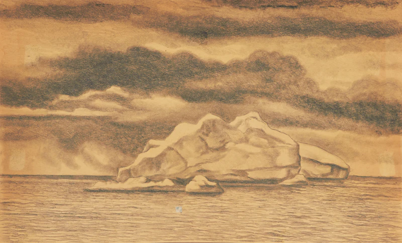 Unknown Artist, Studies of Baffin and Ellesmere Islands, 25 charcoals on paper, 1934 - view 10