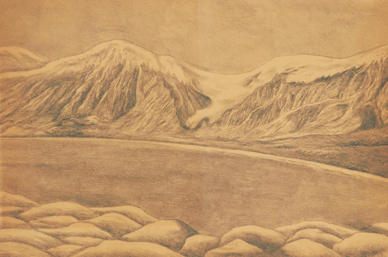 Unknown Artist, Studies of Baffin and Ellesmere Islands, 25 charcoals on paper, 1934 - view 14