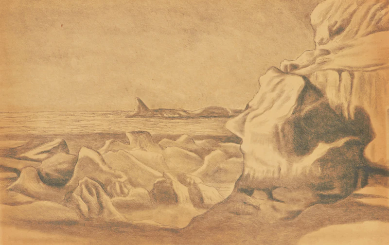 Unknown Artist, Studies of Baffin and Ellesmere Islands, 25 charcoals on paper, 1934 - view 23