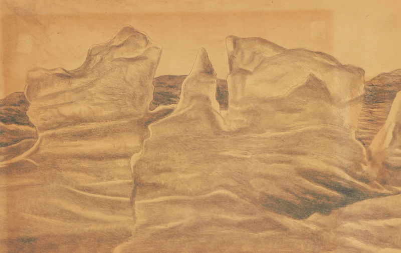 Unknown Artist, Studies of Baffin and Ellesmere Islands, 25 charcoals on paper, 1934 - view 24