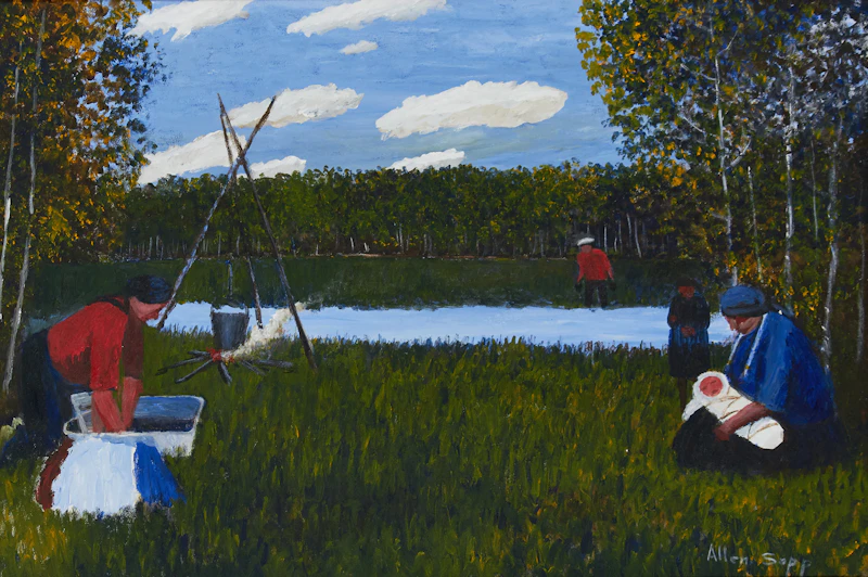 Allen Sapp, Daily Life by the River