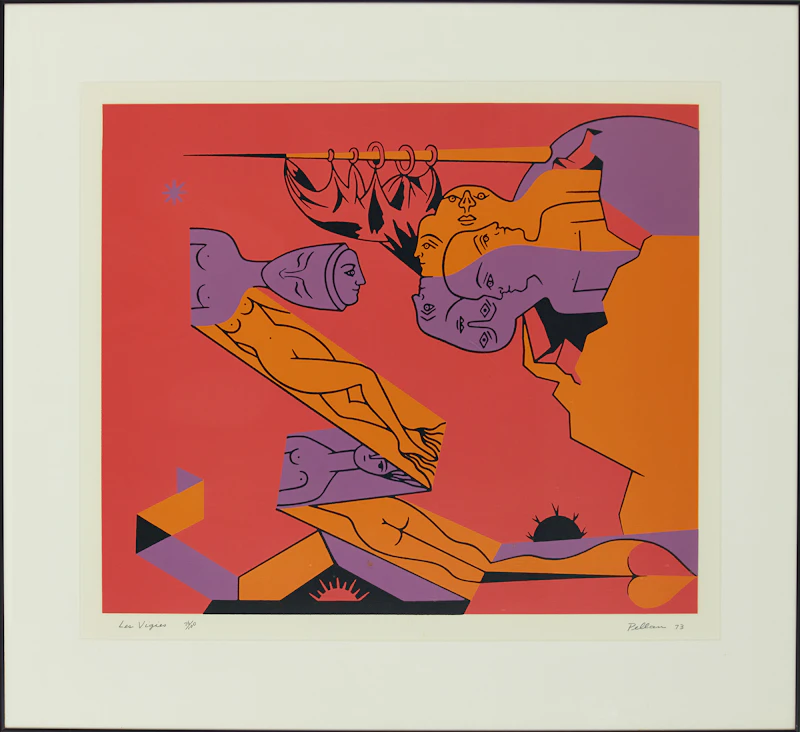 Alfred Pellan, Les Vigies, colour serigraph, 1973 - view 2