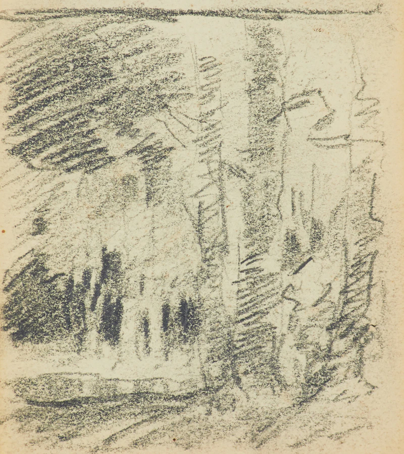 Carl Henry von Ahrens, Four Sketchbooks, drawings and notes in graphite bound within four books - view 3
