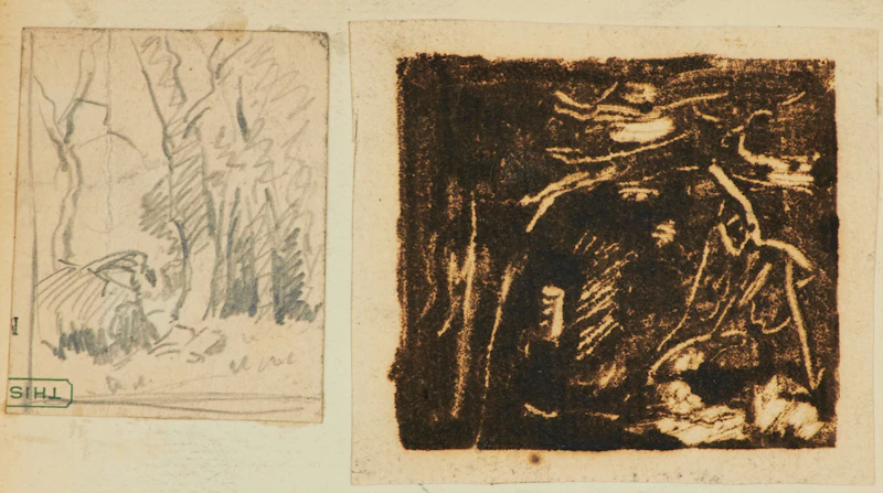 Carl Henry von Ahrens, Four Sketchbooks, drawings and notes in graphite bound within four books - view 7