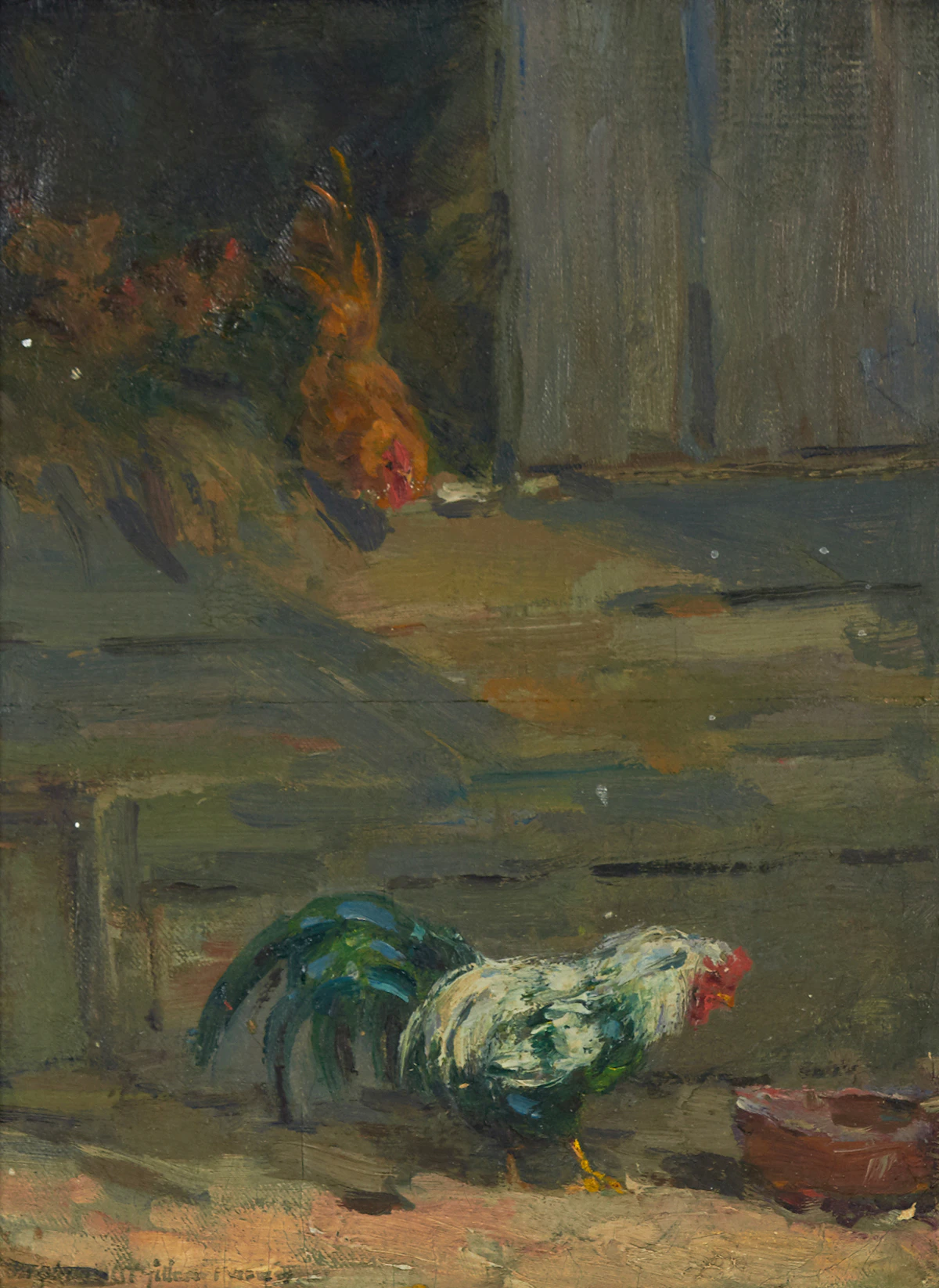 Elizabeth Annie McGillivray Knowles, The Interloper, oil on canvas