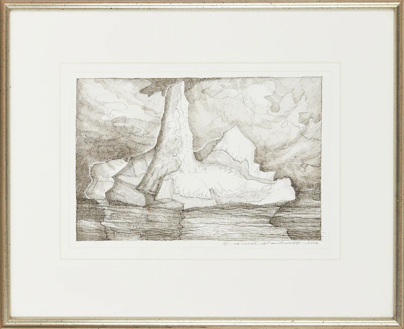 David Lloyd Blackwood, Iceberg, ink drawing, 2002 - view 2