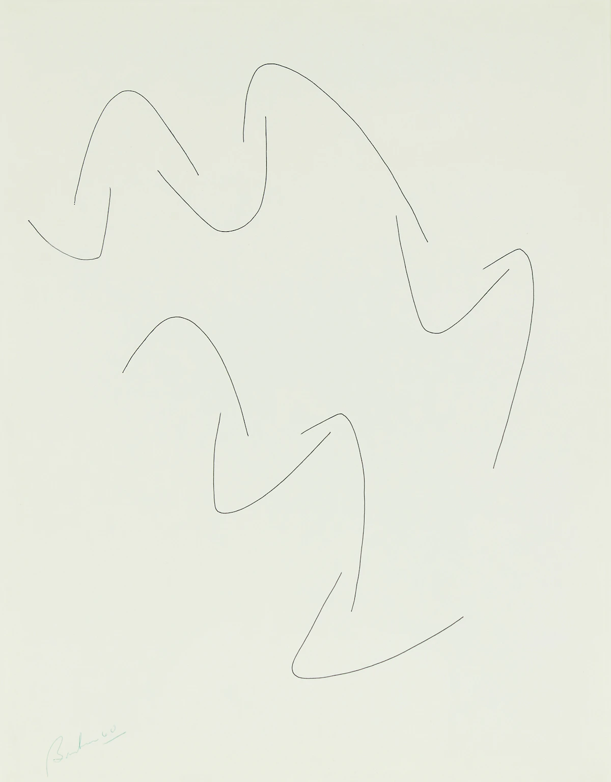 Christian Marcel Barbeau, Untitled, ink on paper, 1960