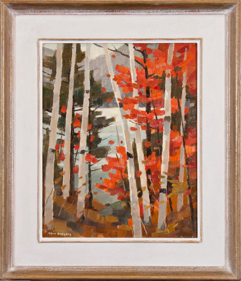 Thomas Keith Roberts, Red Maple, Gatineau National Park, oil on board - view 2
