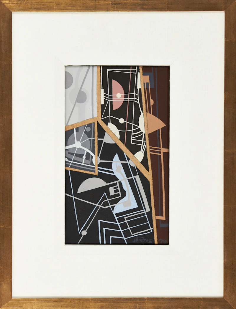 Jean-Paul Jérôme, Astres silencieux, acrylic on canvas, 1974 - view 2