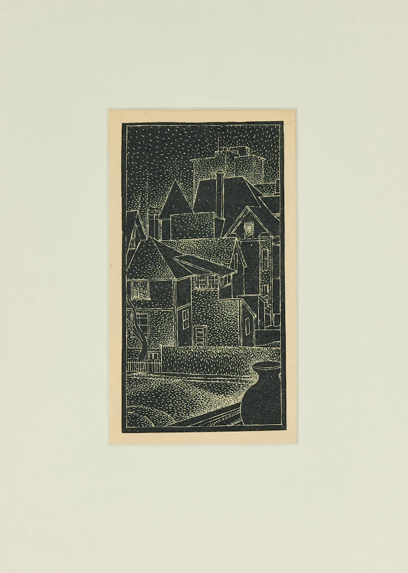Lionel LeMoine FitzGerald, Jug on a Windowsill, lino-cut print, 1940 - view 3