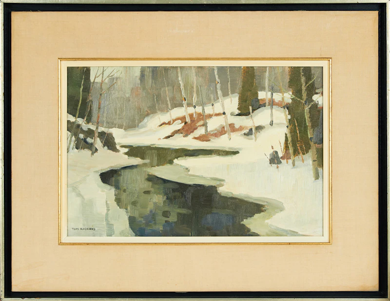 Thomas Keith Roberts, Dark Water - Speyside, oil on board - view 2