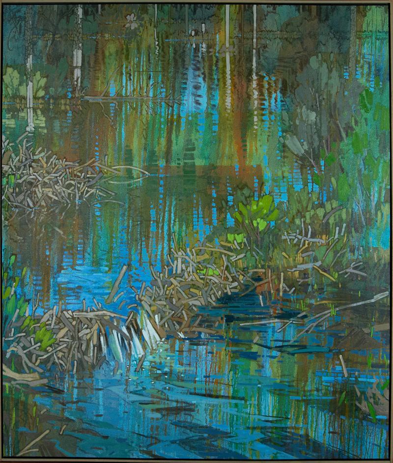 Edward W. (Ted) Godwin, Hidden Valley (B), oil on canvas, 1982 - view 2