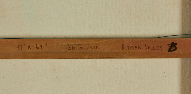 Edward W. (Ted) Godwin, Hidden Valley (B), oil on canvas, 1982 - view 4