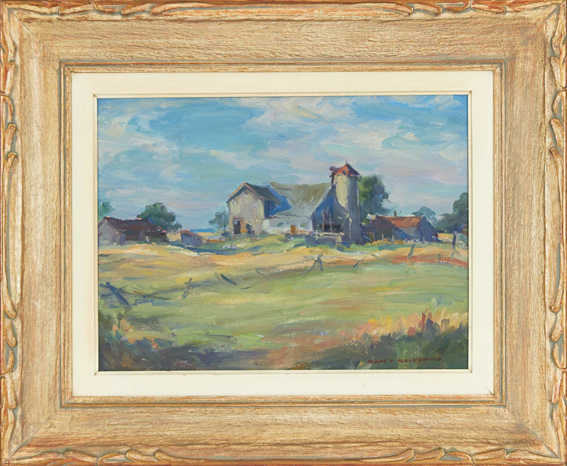 Manly Edward MacDonald, Farm Landscape, oil on canvas board - view 2