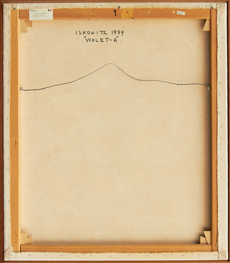 Gershon Iskowitz, Violet - A, oil on canvas, 1979 - view 2