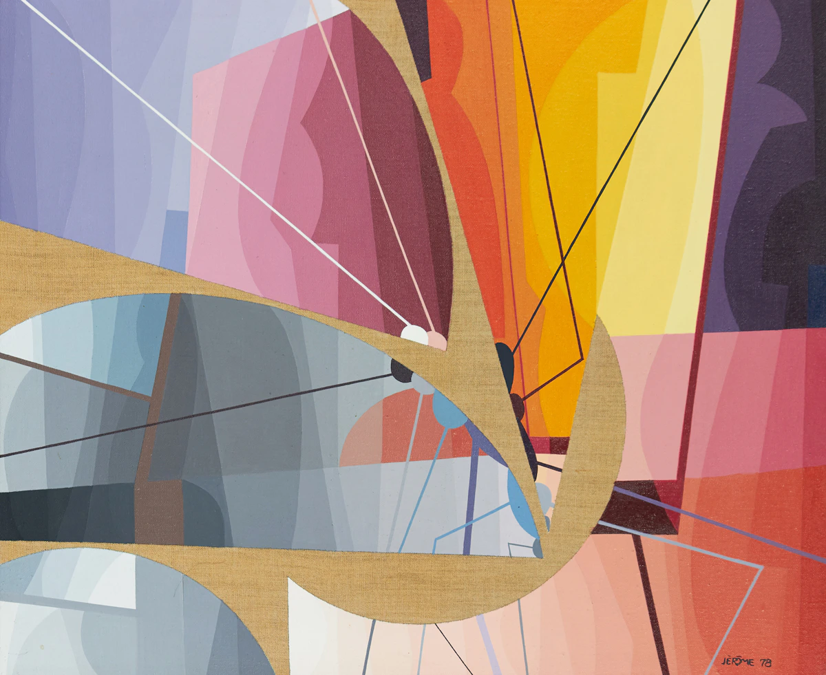 Jean-Paul Jérôme, Des Immensités , oil on canvas, 1978