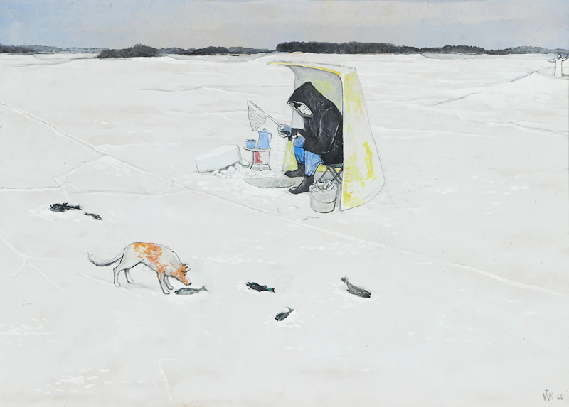 William Kurelek, The Good Fish and the Bad