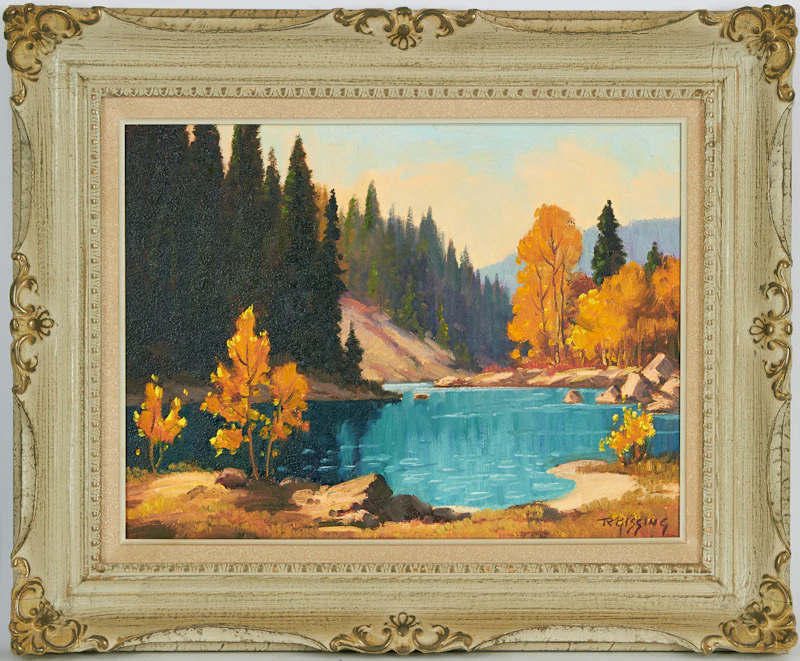 Roland Gissing, The Little Lake, oil on board, 1962 - view 2