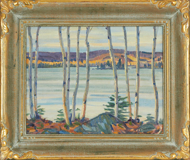 Peter Clapham Sheppard, Lake Paudash, Ontario, oil on canvas - view 2