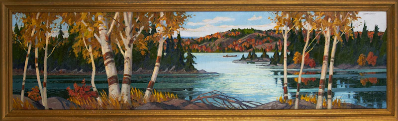 Adolphus George Broomfield, Late Afternoon, Northern Ontario, oil on canvas, 1939 - view 2