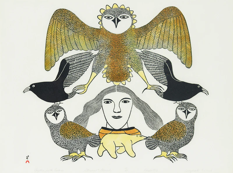 Together with Ravens by Kenojuak Ashevak