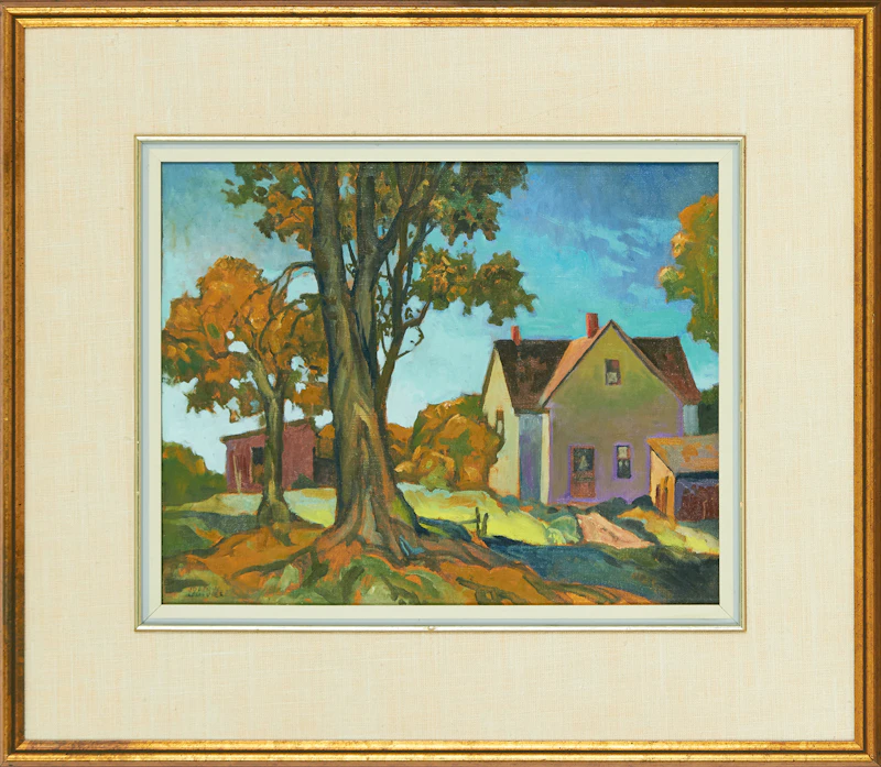 Joachim George Gauthier, Ontario Farmhouse, oil on canvas board - view 2