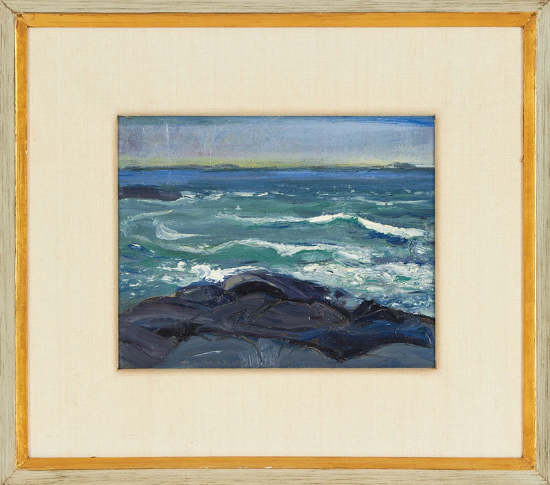 Arthur Lismer, Georgian Bay, Manitou Dock, oil on panel - view 2