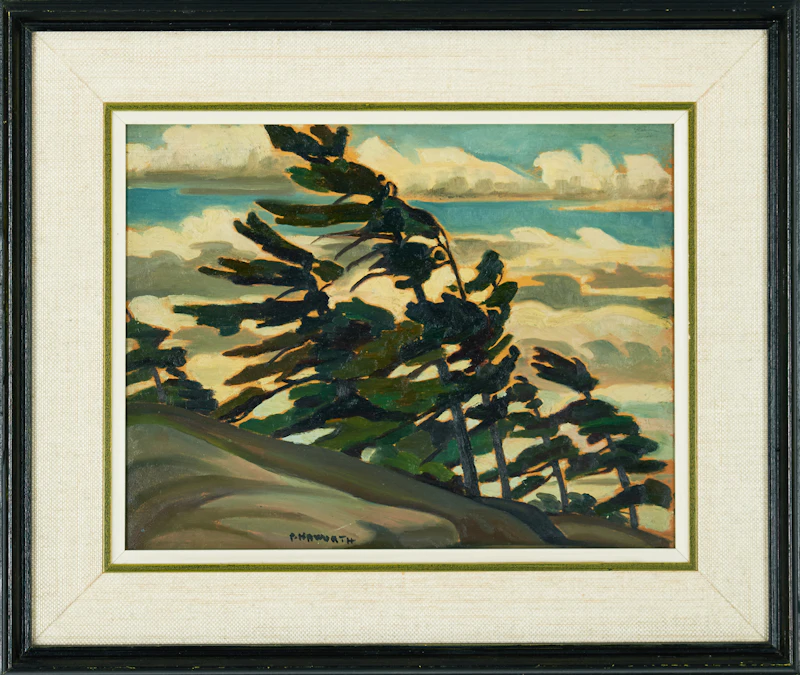 Peter Haworth, Pine Trees - Georgian Bay, oil on panel - view 2
