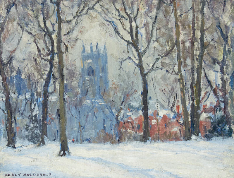 Hart House in Winter by Manly Edward MacDonald
