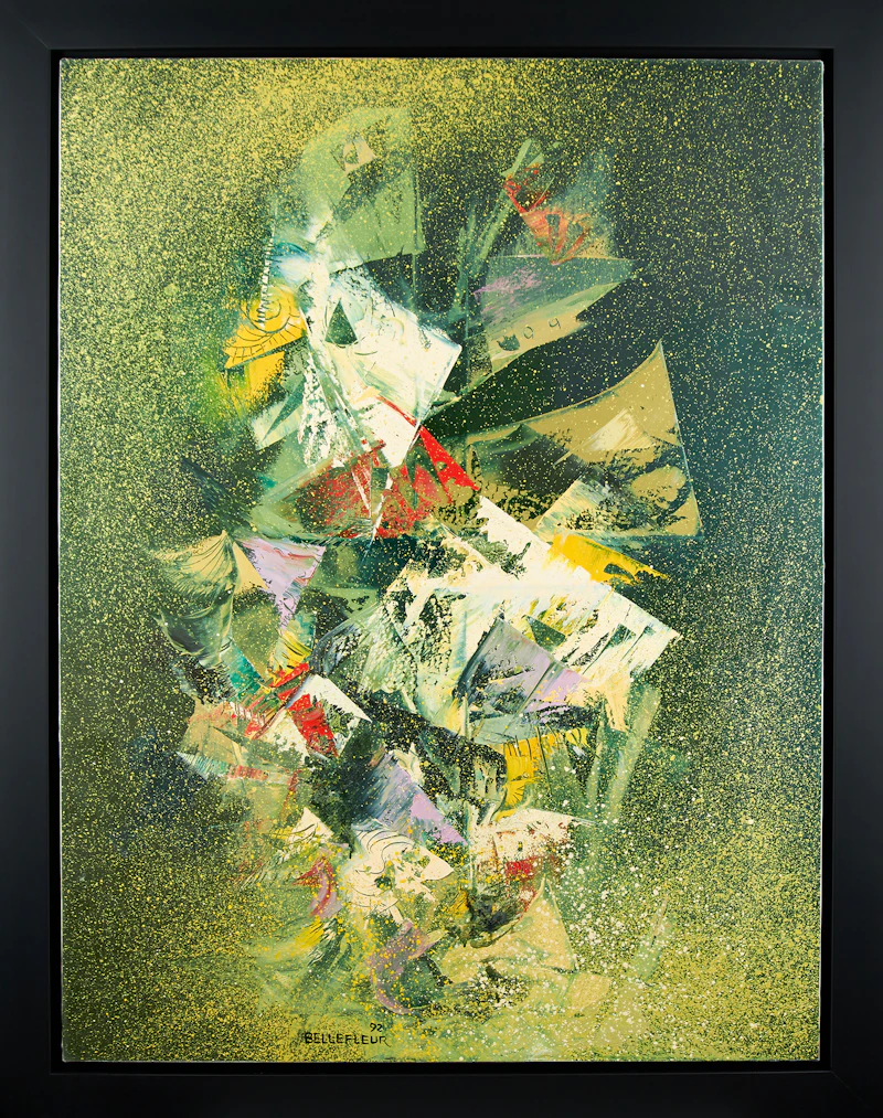 Léon Bellefleur, Illumination, oil on canvas, 1992 - view 2